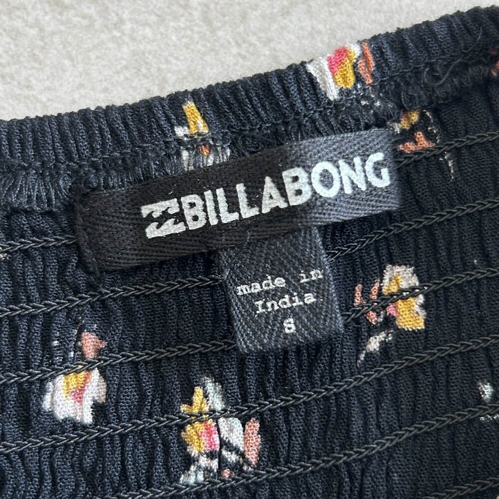 NWT Billabong Black Babylon Floral Jumpsuit - Picture 9 of 11
